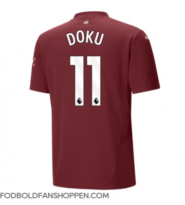 Manchester City Jeremy Doku #11 Tredjetrøje 2024-25 Kortærmet